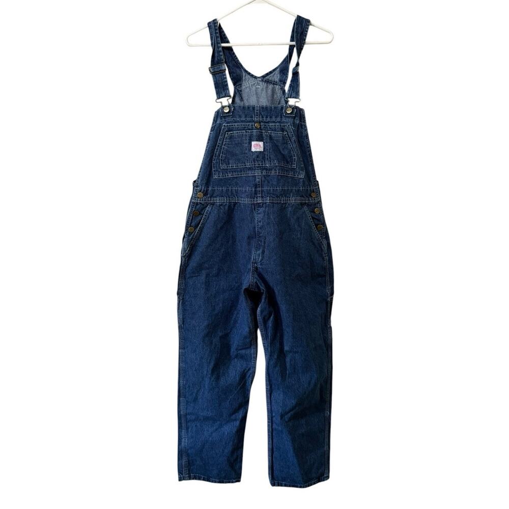 Key Women Size 16 REG Ring Spun Denim Bib Overall Cotton Country Outdoor NWT